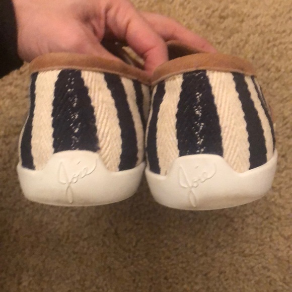 Reduced! Joie Skidmore Sneakers In Navy Stripe - Picture 3 of 5